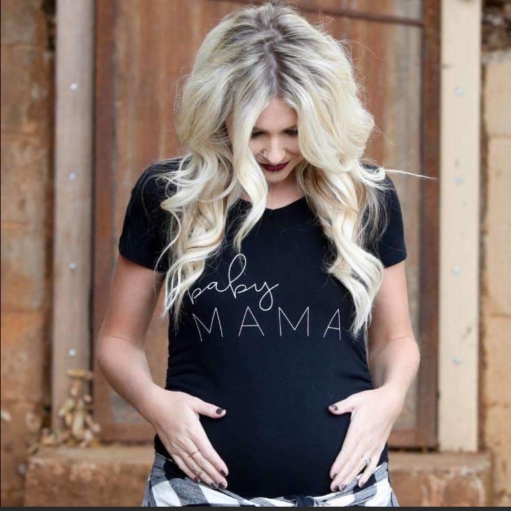 Baby Mama Maternity Shirt, Small